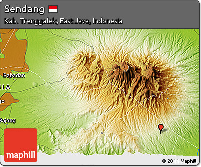 Physical 3D Map of Sendang