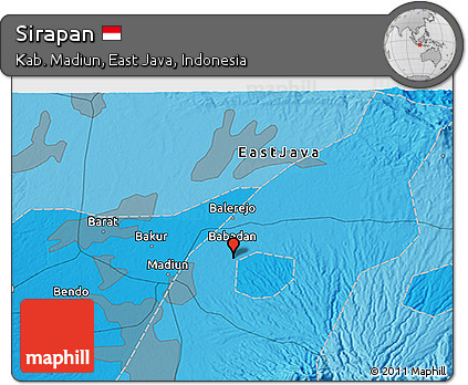 Political 3D Map of Sirapan