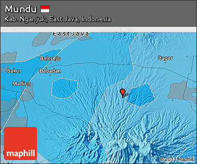 Political 3D Map of Mundu