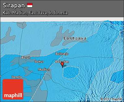 Political 3D Map of Sirapan