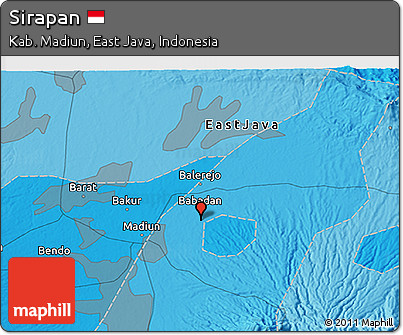 Political 3D Map of Sirapan