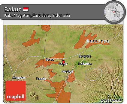 Satellite 3D Map of Bakur