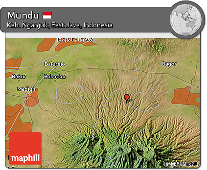 Satellite 3D Map of Mundu