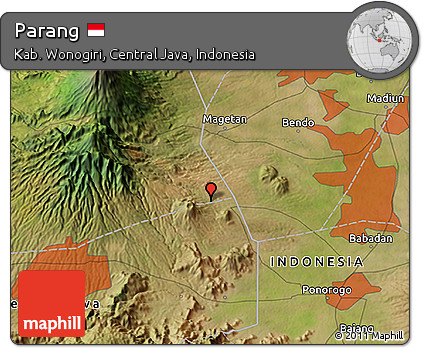 Satellite 3D Map of Parang