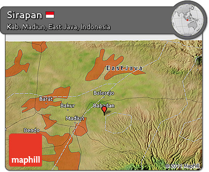 Satellite 3D Map of Sirapan