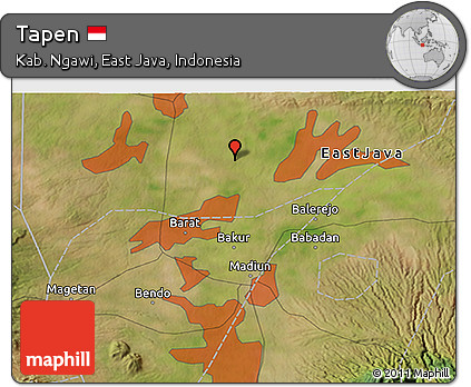 Satellite 3D Map of Tapen