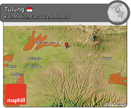 Satellite 3D Map of Tulung
