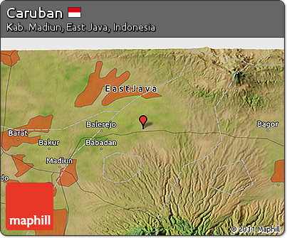 Satellite 3D Map of Caruban