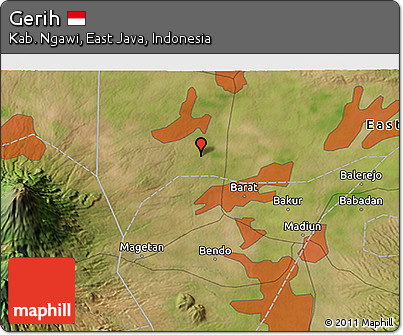 Satellite 3D Map of Gerih