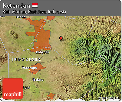 Satellite 3D Map of Ketandan