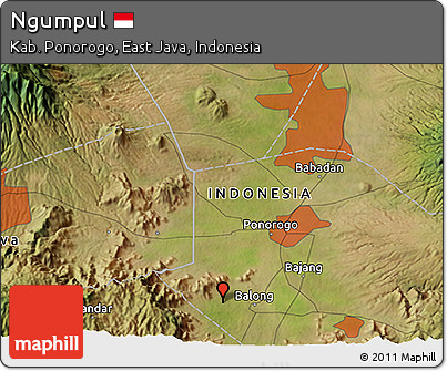 Satellite 3D Map of Ngumpul