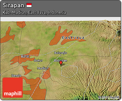 Satellite 3D Map of Sirapan