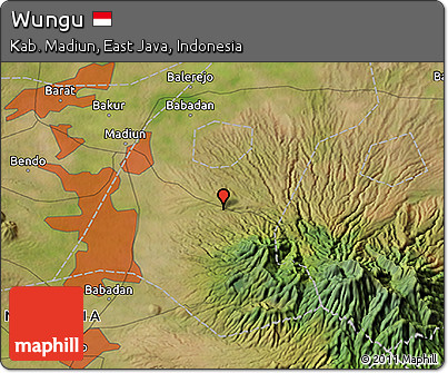 Satellite 3D Map of Wungu