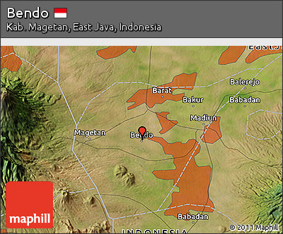 Satellite 3D Map of Bendo