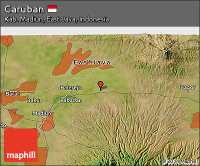 Satellite 3D Map of Caruban