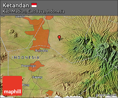 Satellite 3D Map of Ketandan