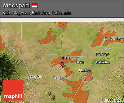 Satellite 3D Map of Maospati
