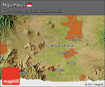 Satellite 3D Map of Ngumpul
