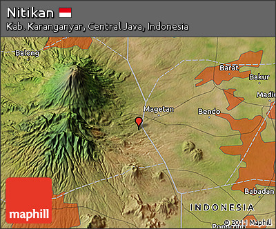 Satellite 3D Map of Nitikan