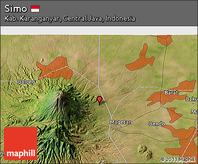 Satellite 3D Map of Simo