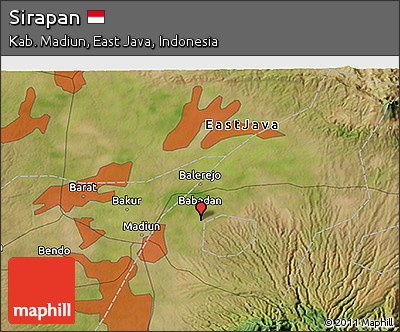 Satellite 3D Map of Sirapan