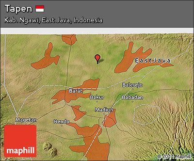 Satellite 3D Map of Tapen