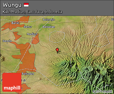 Satellite 3D Map of Wungu