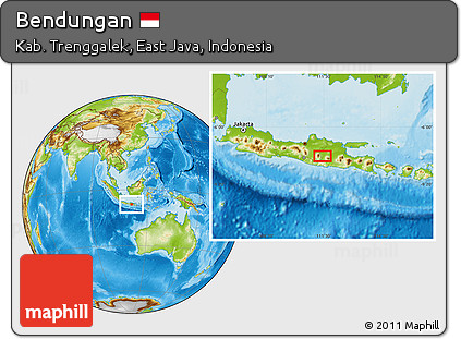 Physical Location Map of Bendungan