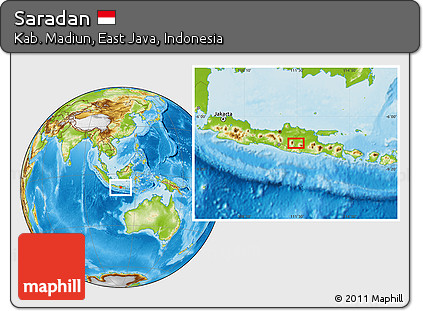 Physical Location Map of Saradan