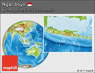 Physical Location Map of Ngariboyo