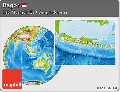 Physical Location Map of Bagor