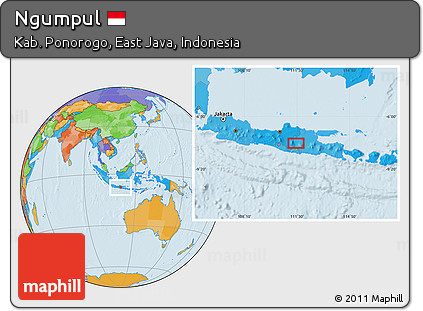Political Location Map of Ngumpul
