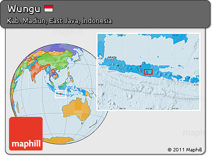 Political Location Map of Wungu