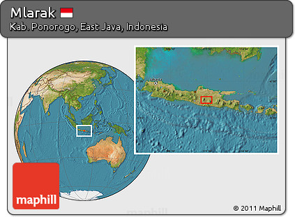 Satellite Location Map of Mlarak