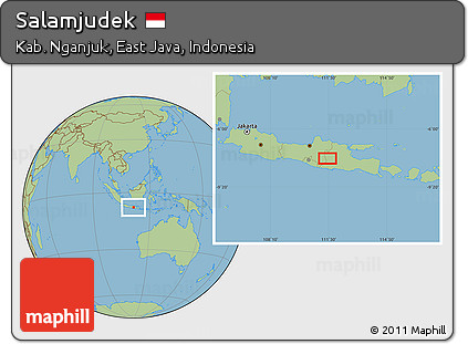 Savanna Style Location Map of Salamjudek