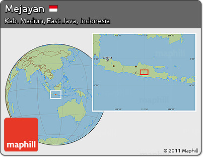 Savanna Style Location Map of Mejayan