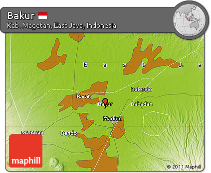 Physical Map of Bakur