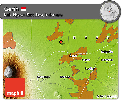 Physical Map of Gerih