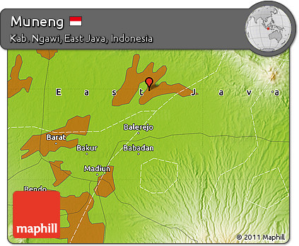 Physical Map of Muneng