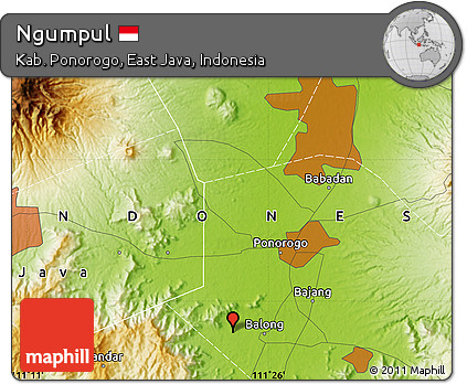 Physical Map of Ngumpul