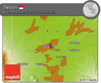 Physical Map of Tebon