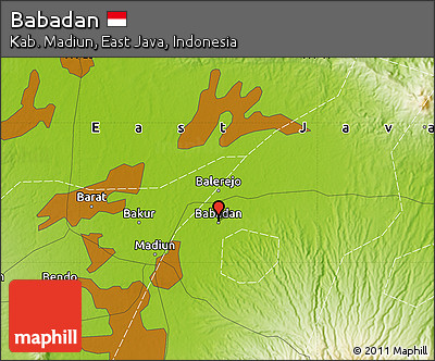 Physical Map of Babadan