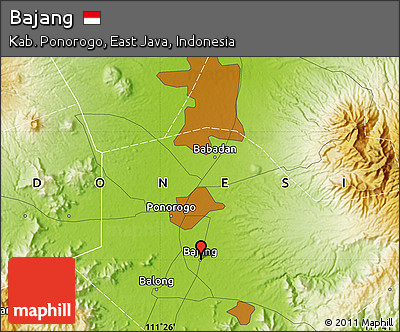 Physical Map of Bajang