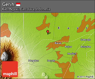 Physical Map of Gerih