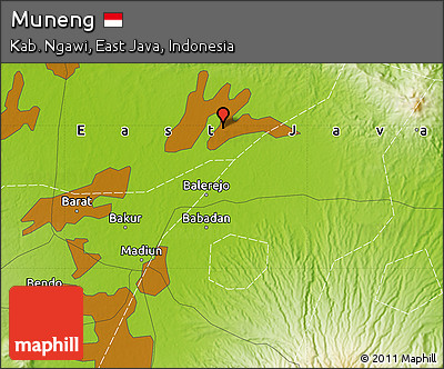 Physical Map of Muneng