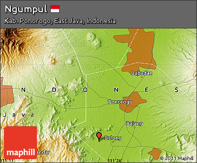 Physical Map of Ngumpul