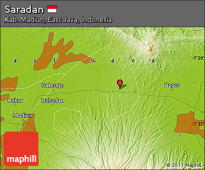 Physical Map of Saradan