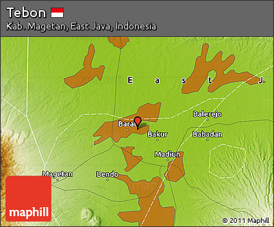 Physical Map of Tebon