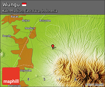 Physical Map of Wungu