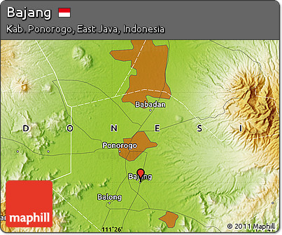 Physical Map of Bajang